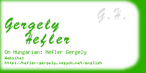 gergely hefler business card